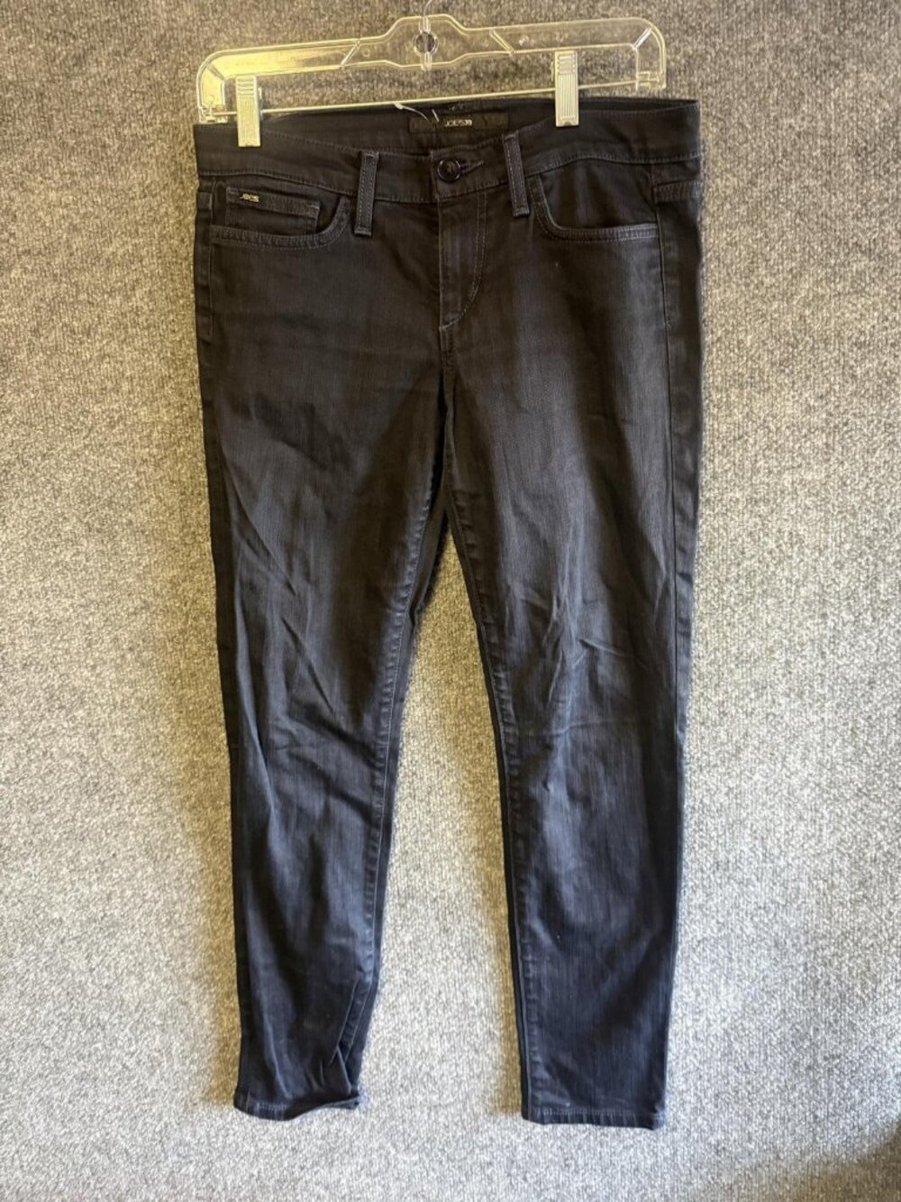 Joe's Jeans Ankle Cigarette Jeans Womens 28 Black Dark Wash Slim Stretch Denim